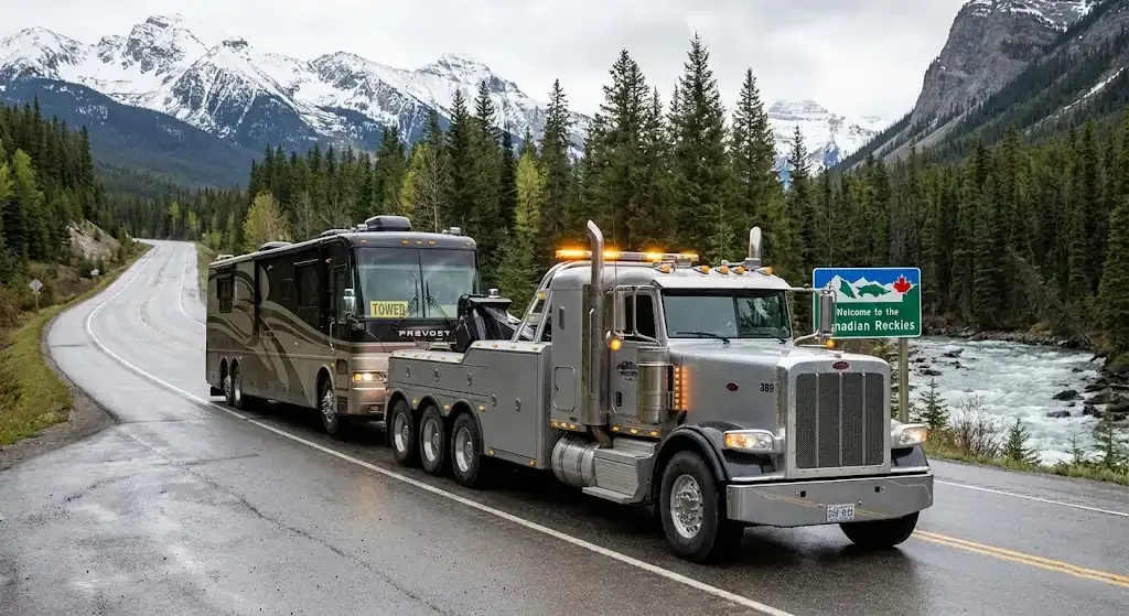 st. Louis Class 8 truck towing