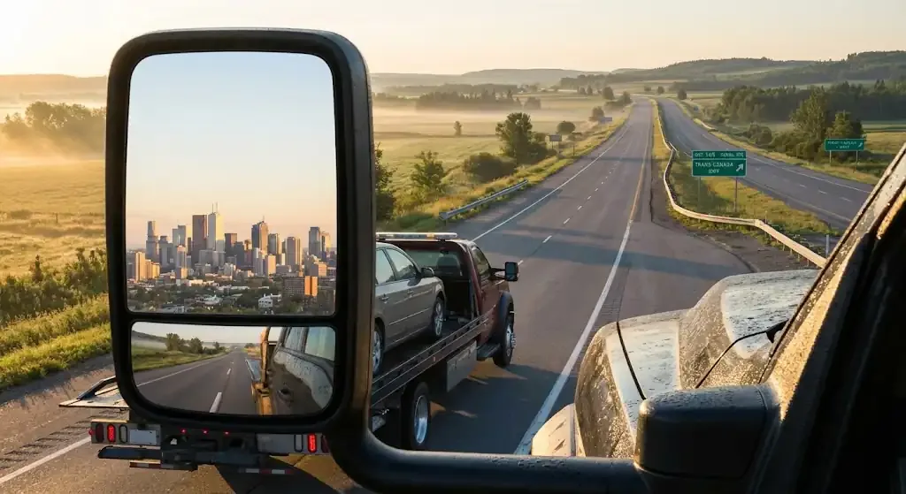 st. Louis tow truck on extended highway route
